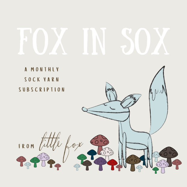 Fox in Sox Monthly Sock Yarn subscription