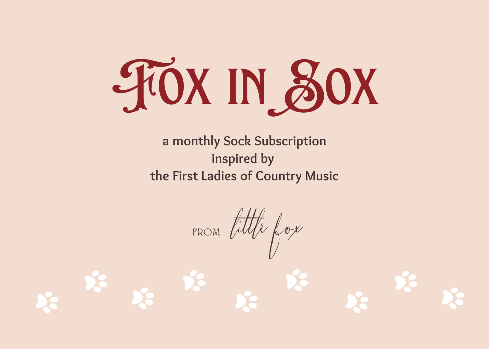 Fox in Sox Monthly Sock Yarn subscription 2026