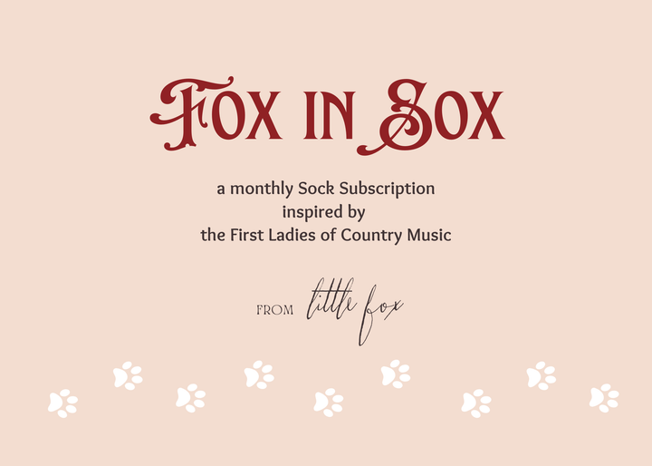 Fox in Sox Monthly Sock Yarn subscription 2026